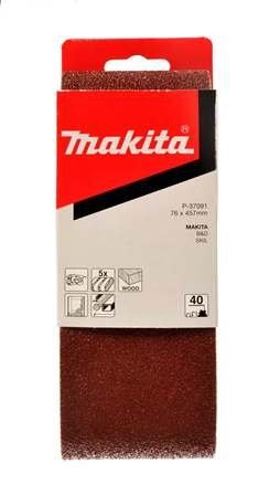 MAKITA bande abrasive 76x457 mm K60 5 pièces P-37100