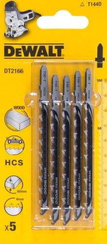 Lame de scie DeWALT pour bois HCS, jusqu'à 60 mm, T144D (5 pièces) DT2166