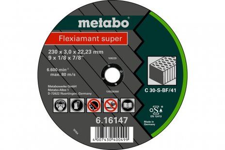 METABO Disque abrasif Flexiamant SUPER 125 x 2,5 x 22,23 pierre, TF 42 616312000