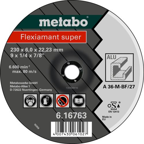 METABO Disque abrasif - métaux non ferreux 230x6,0x22,2 616763000