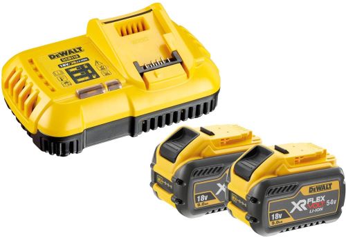 Chargeur DeWALT XR FLEXVOLT + 2x batterie 9,0Ah DCB118X2