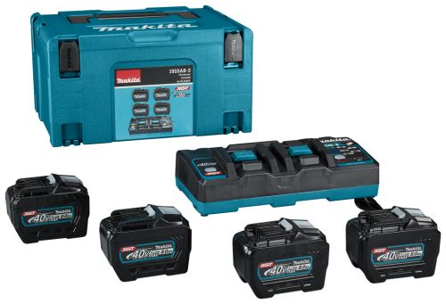 MAKITA Li-ion XGT 40V set 4 pcs BL4080F+1 pc Double chargeur DC40RB+1 pc Makpac 1910A8-3