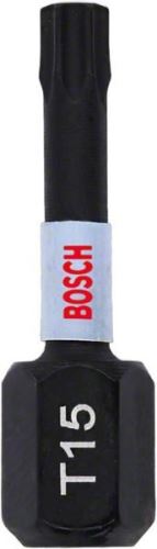 BOSCH T15 Embout de contrôle d'impact 25 mm, 2 pièces 2608522473