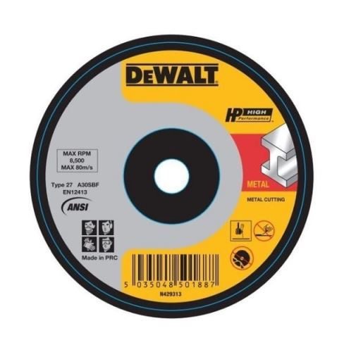 DeWALT Disque à tronçonner pour métal 180 x 22,23 x 3 mm DWA4524IA