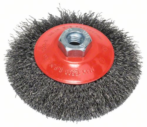 BOSCH Brosse conique, fil ondulé, 115, acier 115 mm, 0,3 mm, M14 2608622101