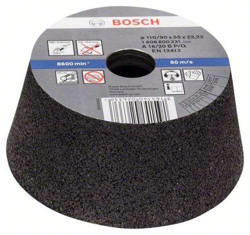 BOSCH Pot de broyage, conique - métal/fonte 90 mm, 110 mm, 55 mm, 16 1608600231