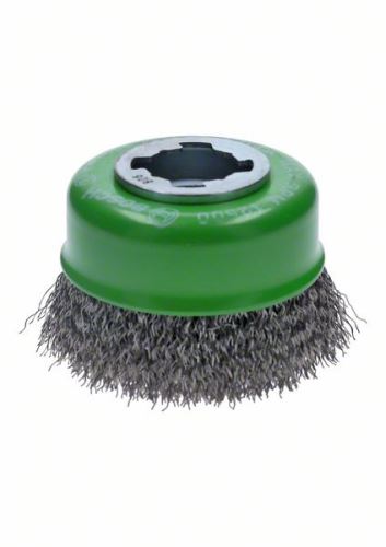 BOSCH X-LOCK Brosse à casseroles ondulée, 75, acier inoxydable 75 mm, 0,3 mm 2608620728