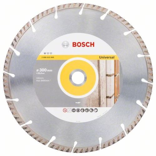 BOSCH Disque à tronçonner diamanté Standard pour Universel 300 × 25,4 300x25,4x3,3x10mm 2608615069