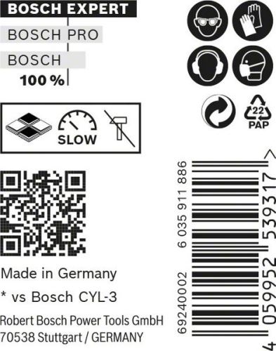 BOSCH EXPERT CYL-9 MultiConstruction 5x50, 10 pièces 2608900638