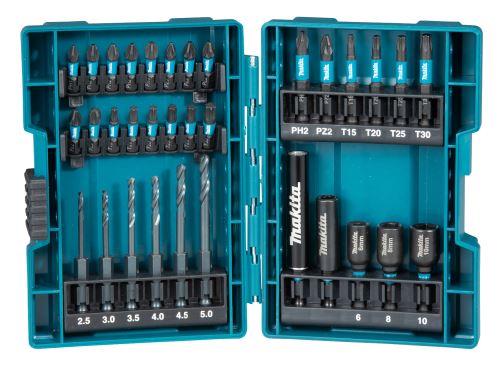 MAKITA jeu d'embouts de torsion et de forets 1/4" IMPACT NOIR, 33 pcs B-66896