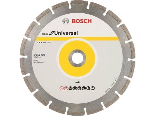 BOSCH Disque à tronçonner diamanté ECO Pour Universel 350x20x3,2x8 2608615034