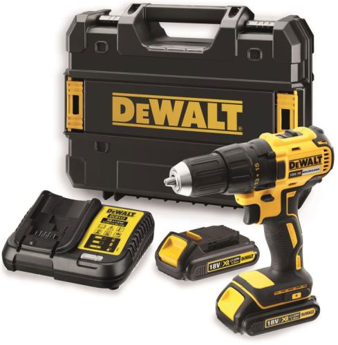 DEWALT Perceuse-visseuse sans fil 18 V, 2x batterie Li-Ion 1,5 Ah DCD777S2T