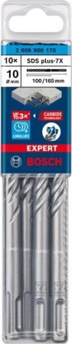 BOSCH EXPERT foret SDS plus-7X, 10x100x165 10 pièces 2608900170