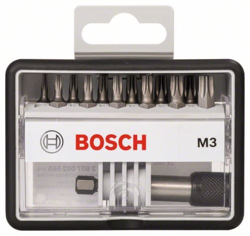 BOSCH jeu d'embouts de tournevis m3 (torx) RL extra hart 2607002565