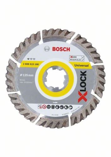 BOSCH X-LOCK Disque à tronçonner diamanté Standard pour Universel, 125 x 22,23 x 2 x 10 mm 2608615166