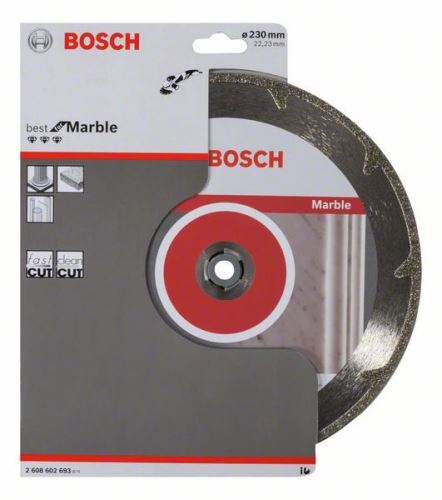 BOSCH Disque à tronçonner diamanté Best for Marble 230 x 22,23 x 2,2 x 3 mm 2608602693