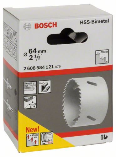 BOSCH Perforatrice bimétallique HSS pour adaptateur standard 64 mm, 2 1/2" 2608584121