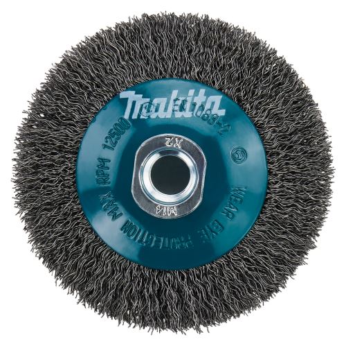 Brosse boisseau en fil d'acier MAKITA, fil ondulé 0,3 mm, 100 mm D-39827