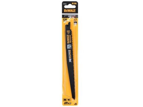 DeWALT Lame de scie pour bois avec clous, XR FLEXVOLT, 230 mm, 4/6 TPI (5 pcs) DT99555