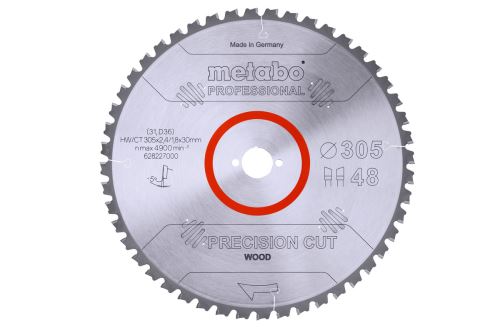 METABO Lame de scie HW/CT 305 x 30 mm, 48 dents 628227000