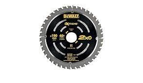 Lame de scie DeWALT pour matériaux bois et métal 190 x 30 mm, 40 dents DT4394