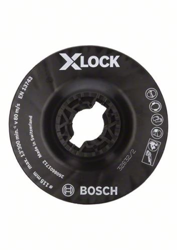 BOSCH X-LOCK Plaque d'appui, moyenne 115 mm, 13 300 tr/min 2608601712