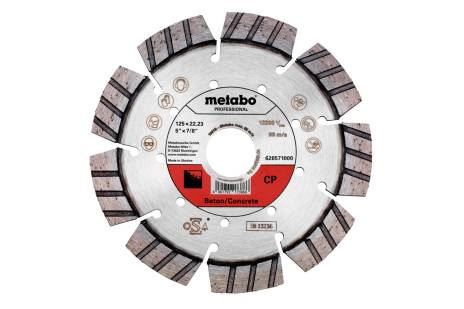 METABO Disque à tronçonner diamanté Dia-TS 125x22,23 mm - CP, Béton, Professionnel 628571000