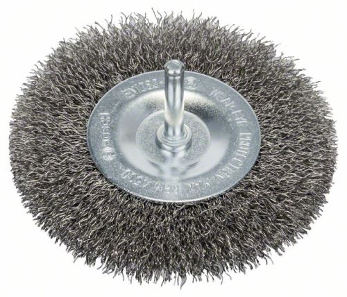 BOSCH Brosse métallique circulaire, fil ondulé, 100×0,3 mm, acier inoxydable 100 mm, 0,3 mm, 10 mm 2608622124