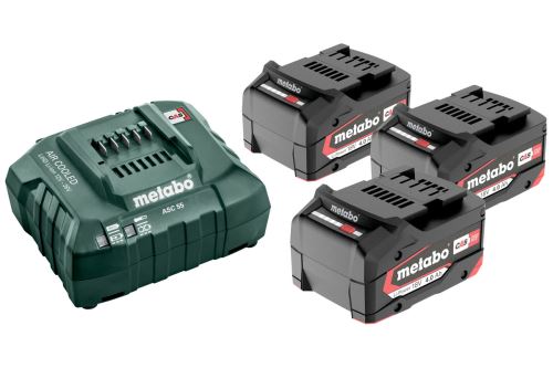 METABO Kit de base 3 x 4,0 Ah, ASC 30-36, 685049000