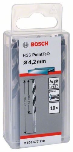 BOSCH Foret hélicoïdal HSS PointTeQ 4,2 mm 2608577162