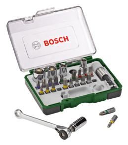 BOSCH jeu de 27 pièces avec cliquet 2607017160