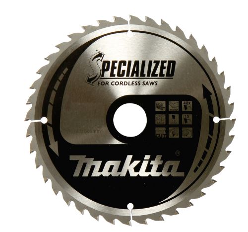 Lame de scie à bois MAKITA SPECIALIZED 190x2x30 mm 24 dents pour scies à batterie B-32926