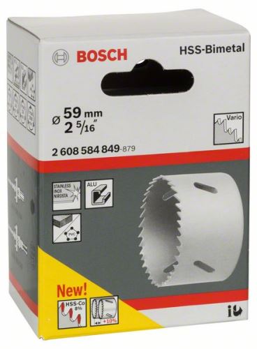 BOSCH Perforatrice bimétallique HSS pour adaptateur standard 59 mm, 2 5/16" 2608584849