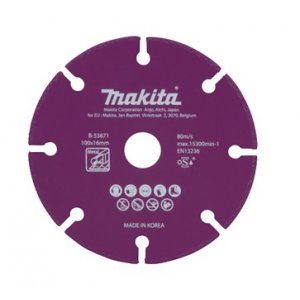 MAKITA disque à tronçonner acier diamanté 100x1,3x16 mm B-53671