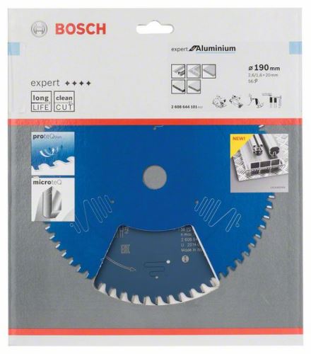 BOSCH Lame de scie Expert pour aluminium 190 x 20 x 2,6 mm, 56 2608644101