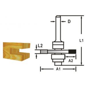 MAKITA Coupe-disque avec tige 8 mm, 47,6x5,5x59 mm D-48991