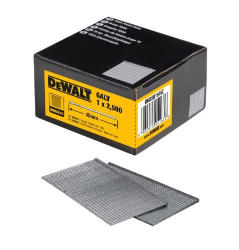 Clous pour marteau DeWALT 1,5 x 45 mm (2500 pièces) DNBSB1645Z