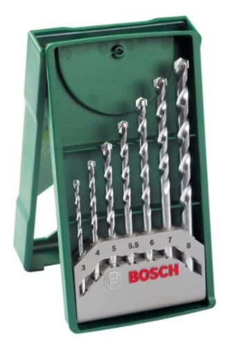 BOSCH Coffret de mini-perceuses à pierre 7 pièces X-Line 2607019581