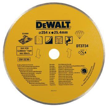 Disque DeWALT DIA pour grès et porcelaine, 254 mm (pour D24000) DT3734