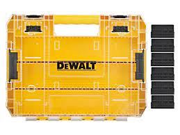 DeWALT Box Organizer / Grand ensemble de coffrets robustes (vide) + séparateurs (x6) DT70839