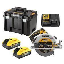 Scie circulaire DeWALT 18V XR 190mm 2x batterie 5,0Ah PowerStack DCS573H2T