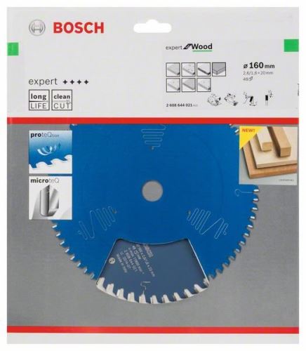 BOSCH Lame de scie Expert pour le bois 160 x 20 x 2,6 mm, 48 2608644021