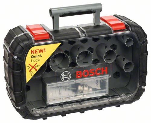 BOSCH Jeu de 6 trous HSS BIM pour électriciens 22 ; 29 ; 35 ; 44 ; 51 ; 64 mm 2608580885