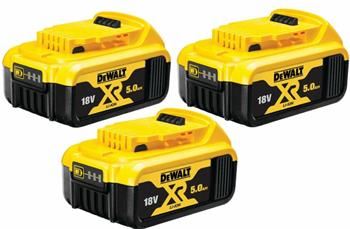 Kit de démarrage DeWALT 18V 3 batteries 5Ah DCB184P3