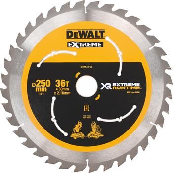 Lame de scie DeWALT (idéale pour les scies FLEXVOLT) 250 x 30 mm, 36 dents DT99572