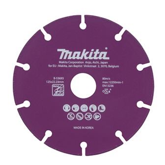 MAKITA disque à tronçonner diamant acier 125x1,3x22,23 mm B-53693