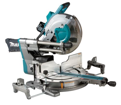 Scie à tronçonner radiale Makita 40 V Max 305 mm Sans piles ni chargeur, en coffret avec émetteur AWS LS003GZ01