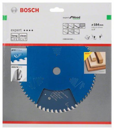 BOSCH Lame de scie Expert pour le bois 184 x 20 x 2,6 mm, 56 2608644040