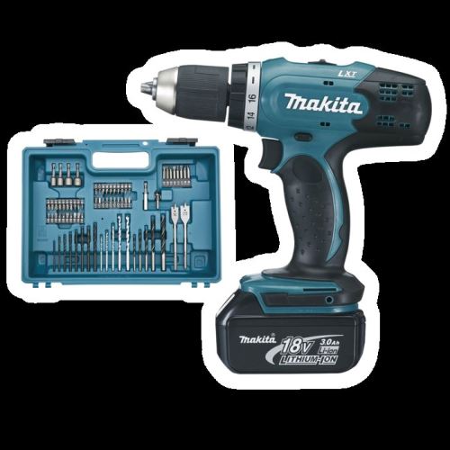 MAKITA Perceuse-visseuse sans fil avec accessoires Li-ion 18V/3,0Ah DDF453SFX1