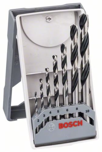 BOSCH Jeu de 7 forets hélicoïdaux HSS PointTeQ Mini X-Line 2608577347